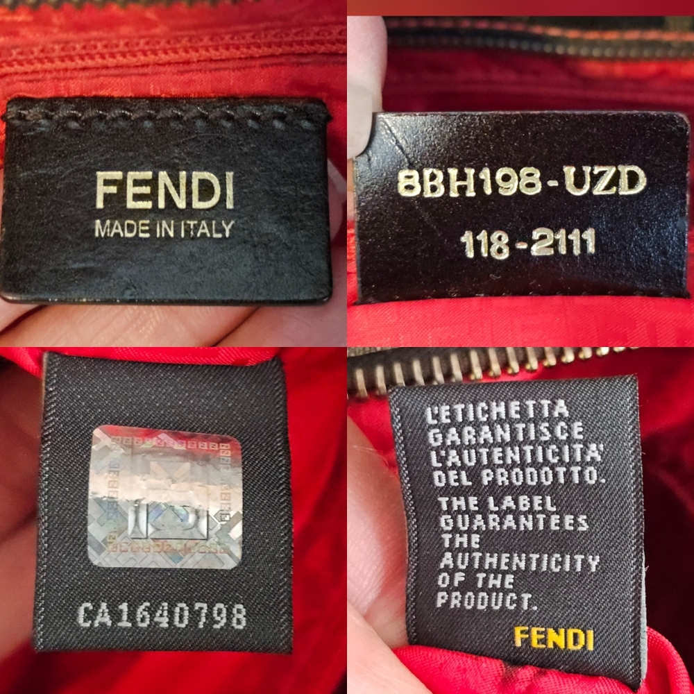 Authentic FENDI Zucca Spalmati Canvas Tote Shoulder Bag ❤️ - Picture 12 of 16